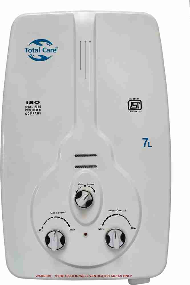 Total Care 7 L Storage Water Geyser (TC GAS GYASER -7 LTR, White) Price in  India - Buy Total Care 7 L Storage Water Geyser (TC GAS GYASER -7 LTR,  White) online at Flipkart.com