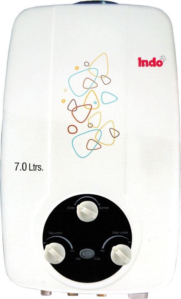 Indo 7 L Gas Water Geyser (INSE, White) Price in India - Buy Indo 7 L Gas  Water Geyser (INSE, White) online at Flipkart.com