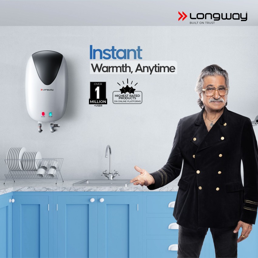 Longway 3 L Instant Water Geyser (Hotspring, Grey) Price in India - Buy Longway  3 L Instant Water Geyser (Hotspring, Grey) online at