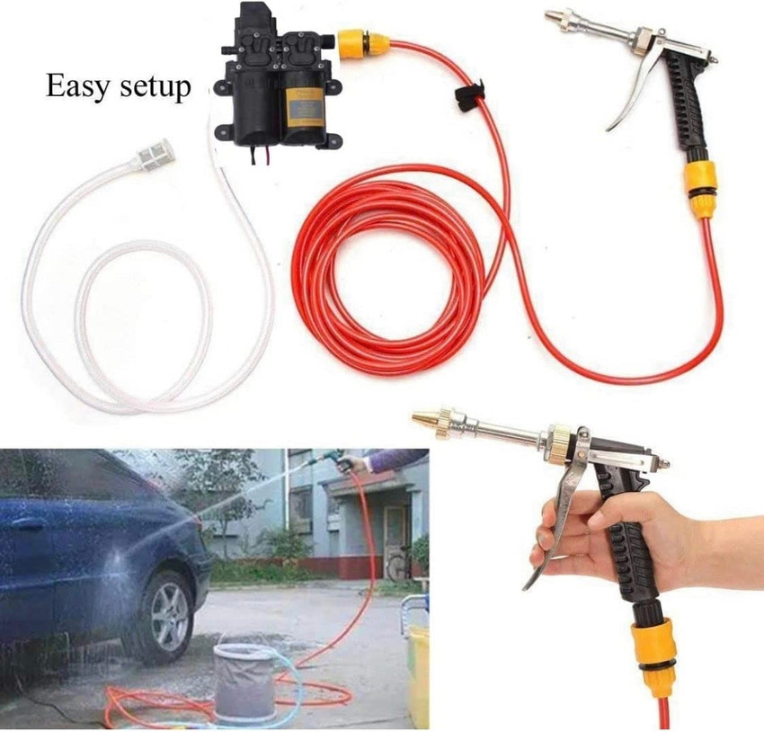 Water pressure pump for bike wash outlet