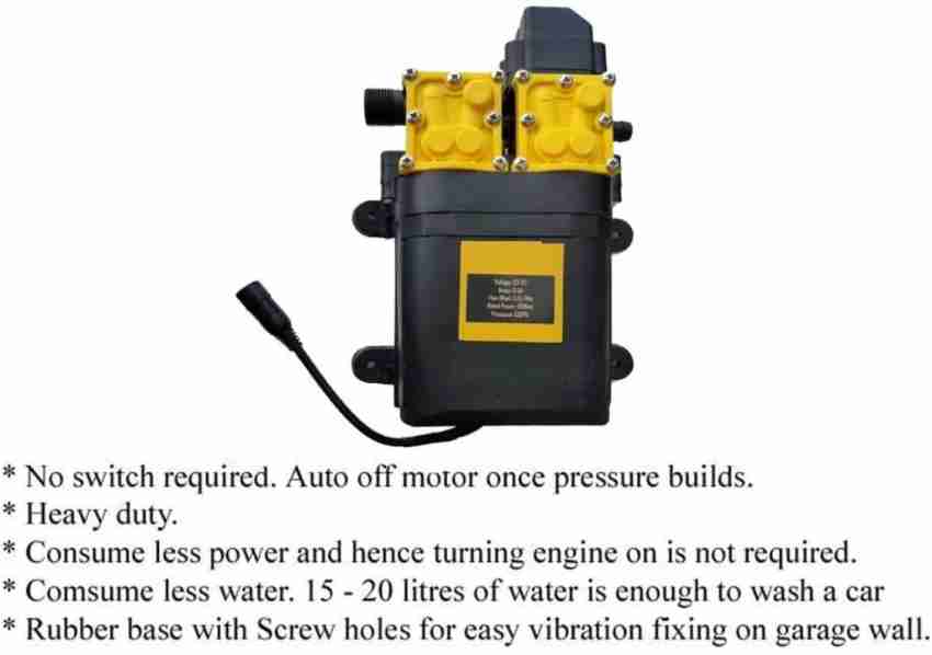 FLOJOY 12V Pressure Washer for Bike & Car with 220 Adapter