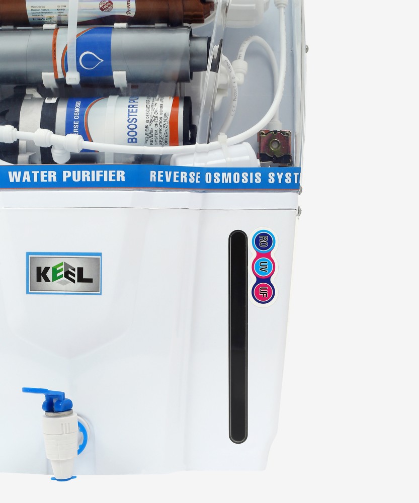 Keel Mineral Ro Copper Audi 12 ltr + Water Filter 12 L RO + UV + UF + TDS  Water Purifier with Prefilter - Keel 