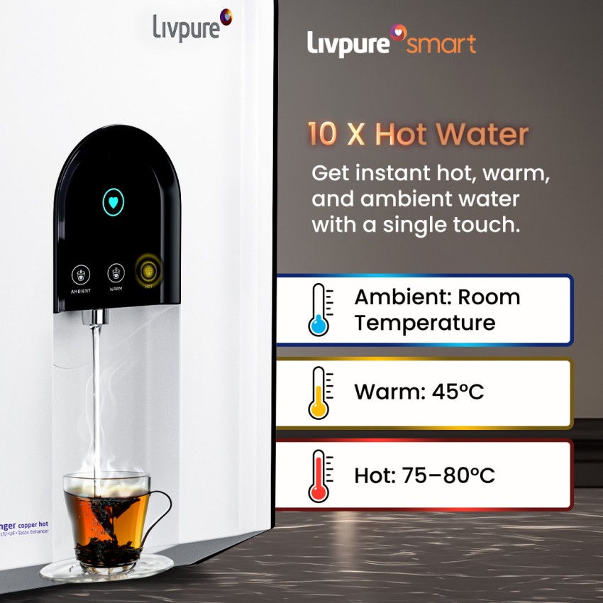 Livpure hot and hot sale cold water purifier