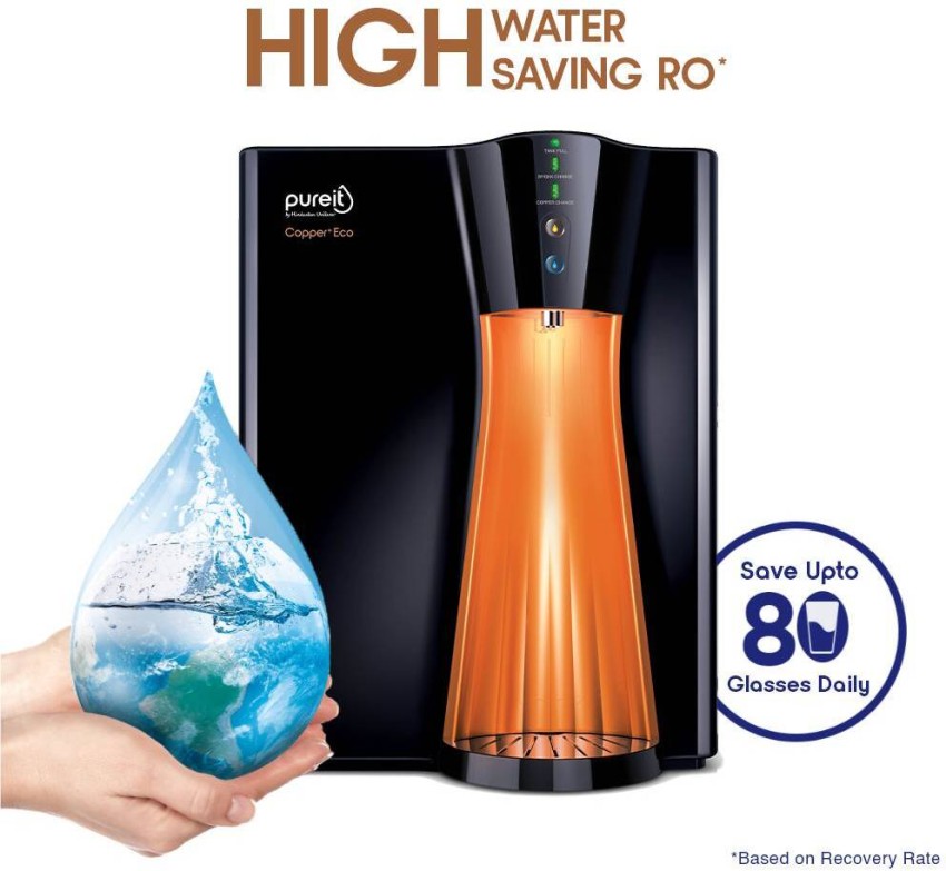 Buy pureit Copper + Eco Mineral 8L RO + UV + MF Water Purifier with  Advanced 7 Stage Purification And Eco Recovery Technology (Black) Online -  Croma