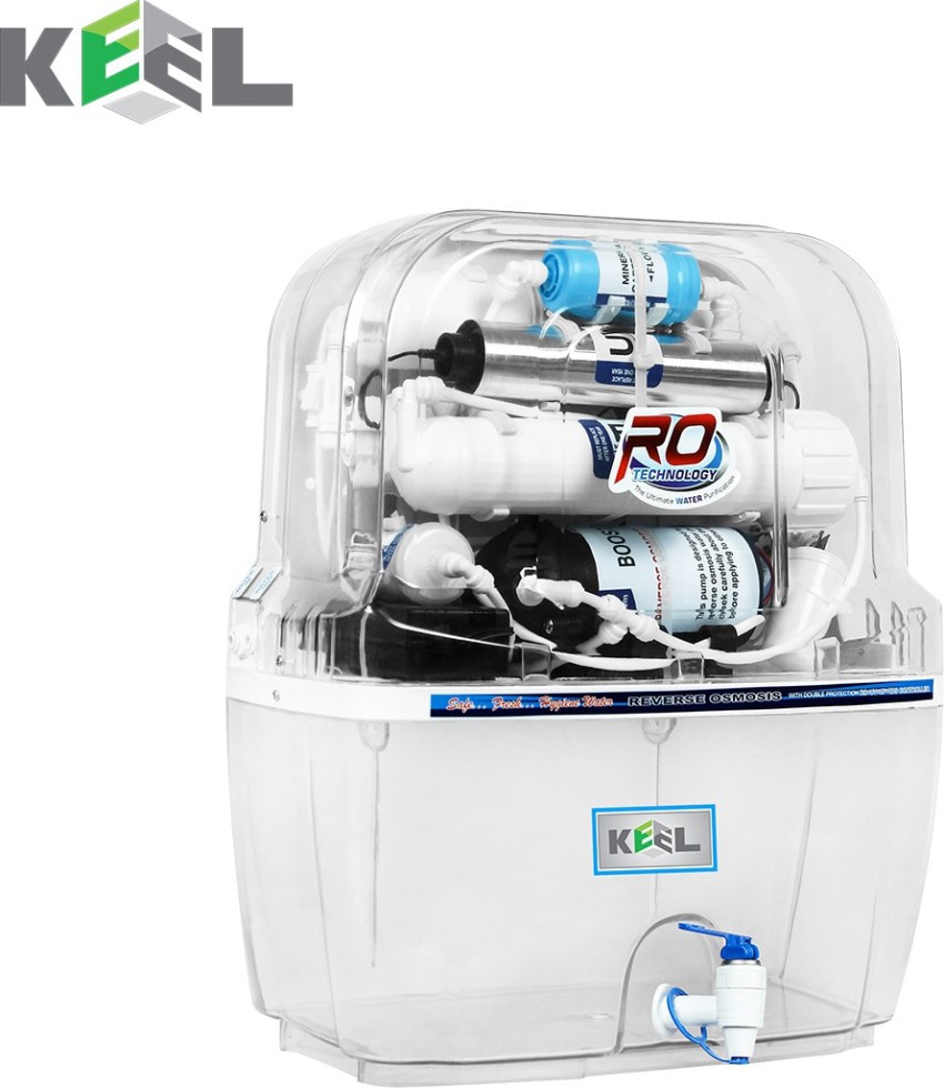 Keel Mineral Ro Copper Audi 12 ltr + Water Filter 12 L RO + UV + UF + TDS  Water Purifier with Prefilter - Keel 