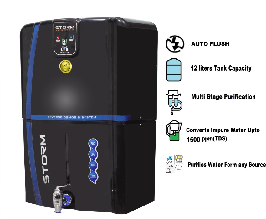 Keel Mineral Ro Copper Audi 12 ltr + Water Filter 12 L RO + UV + UF + TDS  Water Purifier with Prefilter - Keel 