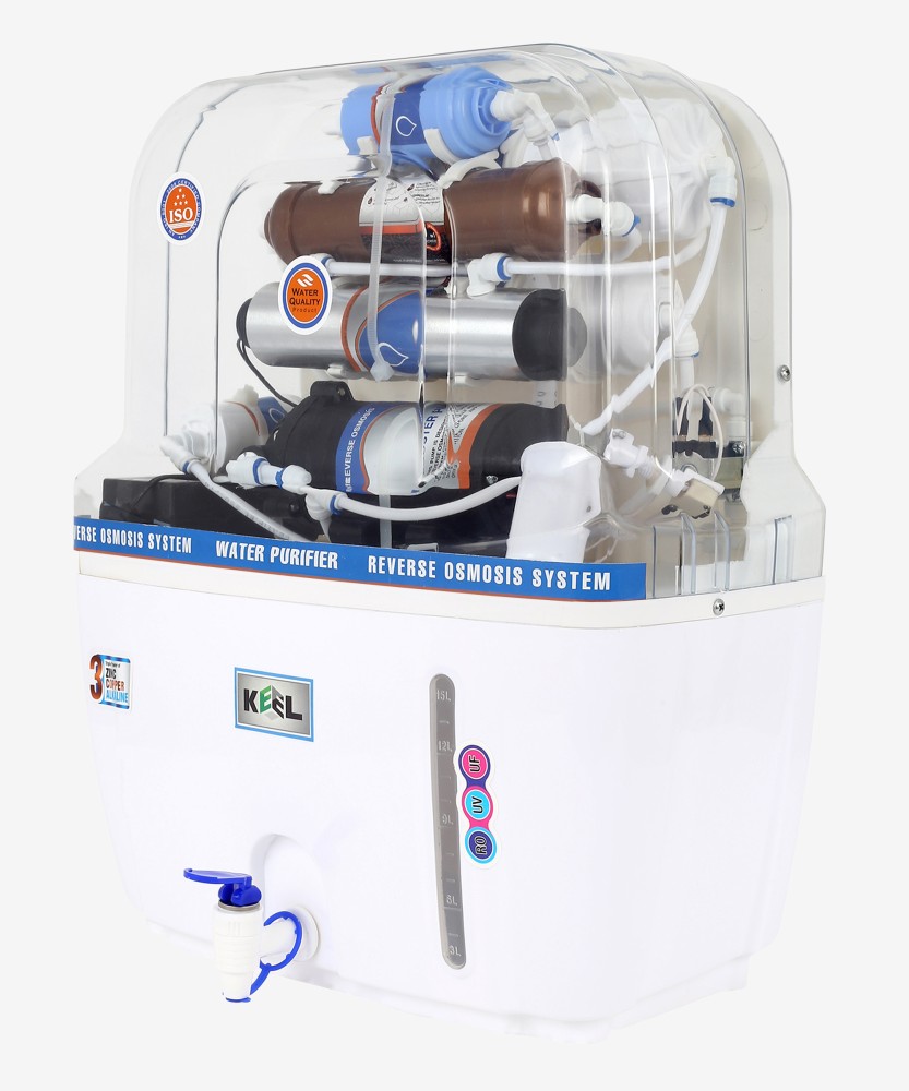 Keel Mineral Ro Copper Audi 12 ltr + Water Filter 12 L RO + UV + UF + TDS  Water Purifier with Prefilter - Keel 