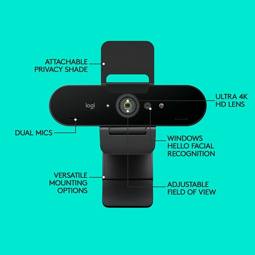 Logitech Brio 4K / Stream Ultra HD Video Calling,Optical Zoom Webcam -  Logitech 