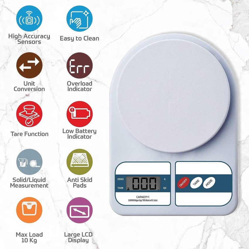 Control your nutrition and diet accurately! Digital Kitchen Scale 10kg for  healthy eating. - AliExpress