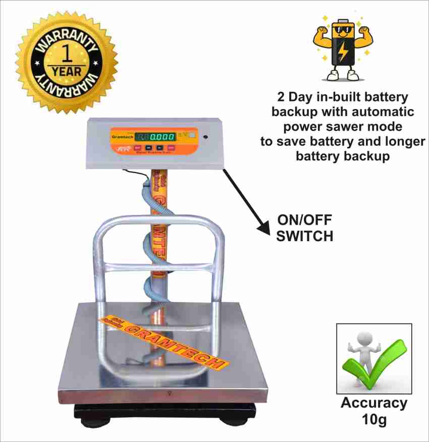 iScale Digital Platform Weighing Scale 100kg Capacity 10g Accuracy