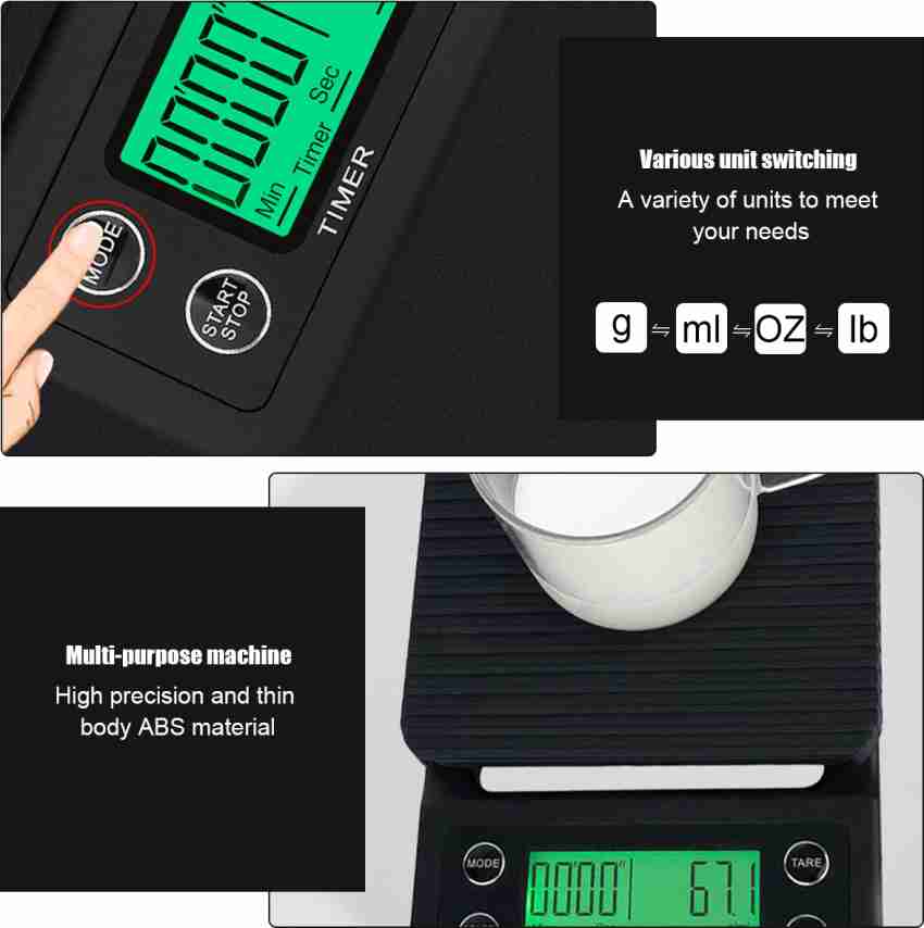 Original 3KG/0.1G Digital Kitchen Scale Food Coffee Weighing Scale