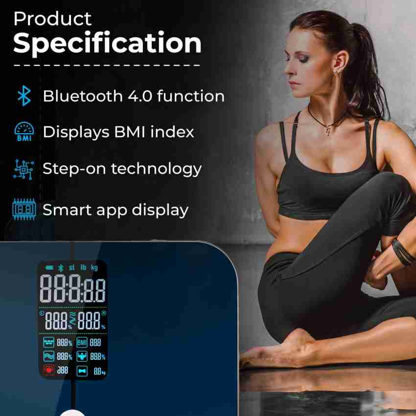 Best Digital Weighing Machine 2021  Meditive Smart Bluetooth BMI Weight  Scale With Fitdays App 