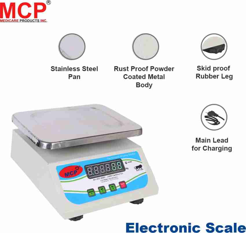 Weight Capacity 30kg x 1g Accuracy, Electronic Chargeable Weighing