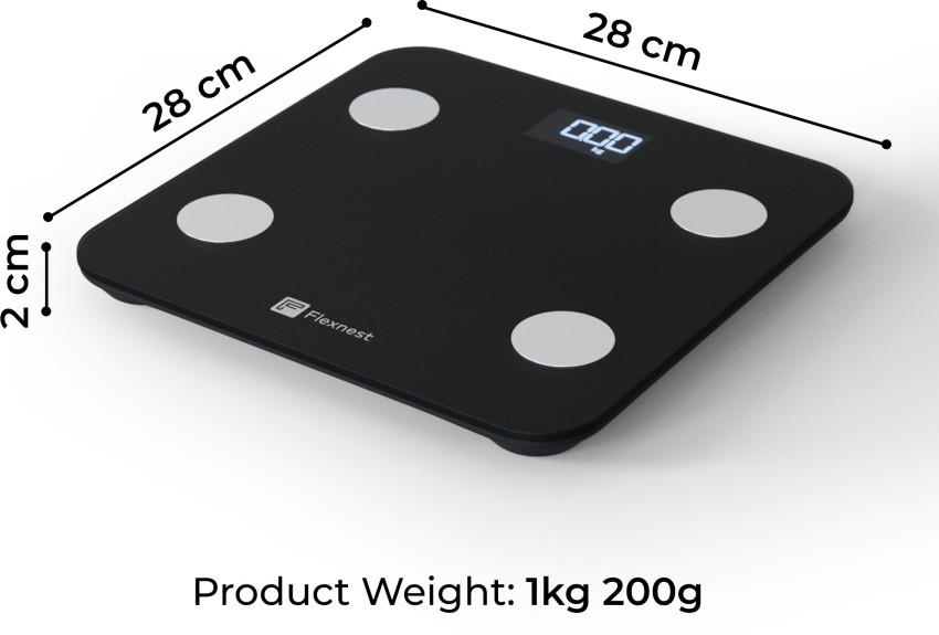 EQUAL Smart Digital Bathroom Scale, Scales for Body Weight and Fat, Sync  with Bluetooth, Health Monitor - Black