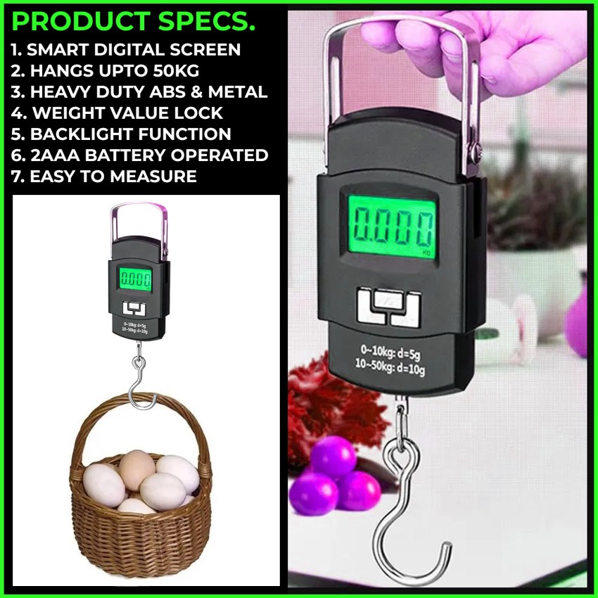 WRADER Handheld Digital Weighing Machine for Luggage Cartons Stack Home Use  and Fish Weighing Scale Price in India - Buy WRADER Handheld Digital Weighing  Machine for Luggage Cartons Stack Home Use and
