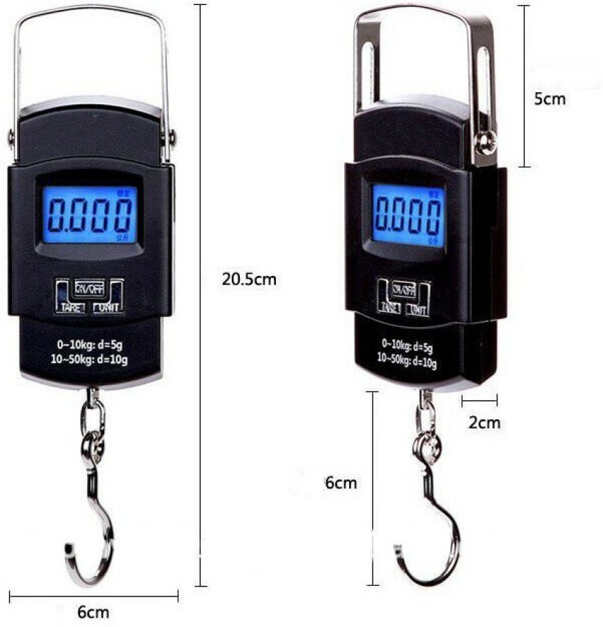 CASON 10g/50 Kg Luggage Scale Digital Portable Electronic Travel Bag Weight  Checker with Temp Hanging Weight Scale with Belt Weighing Scale Price in  India - Buy CASON 10g/50 Kg Luggage Scale Digital