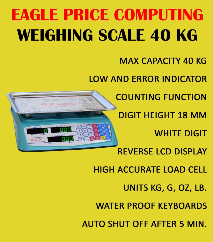 40kg Precision Electronic Price Computing Scale Stainless Steel