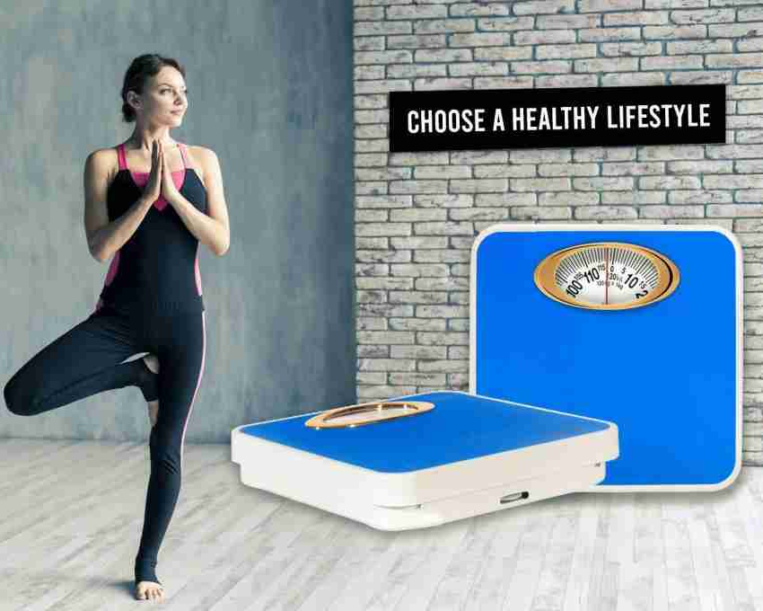 Buy Acu-Check 120kg Iron Blue & Gold Analog Weight Machine Scale Online At  Best Price On Moglix