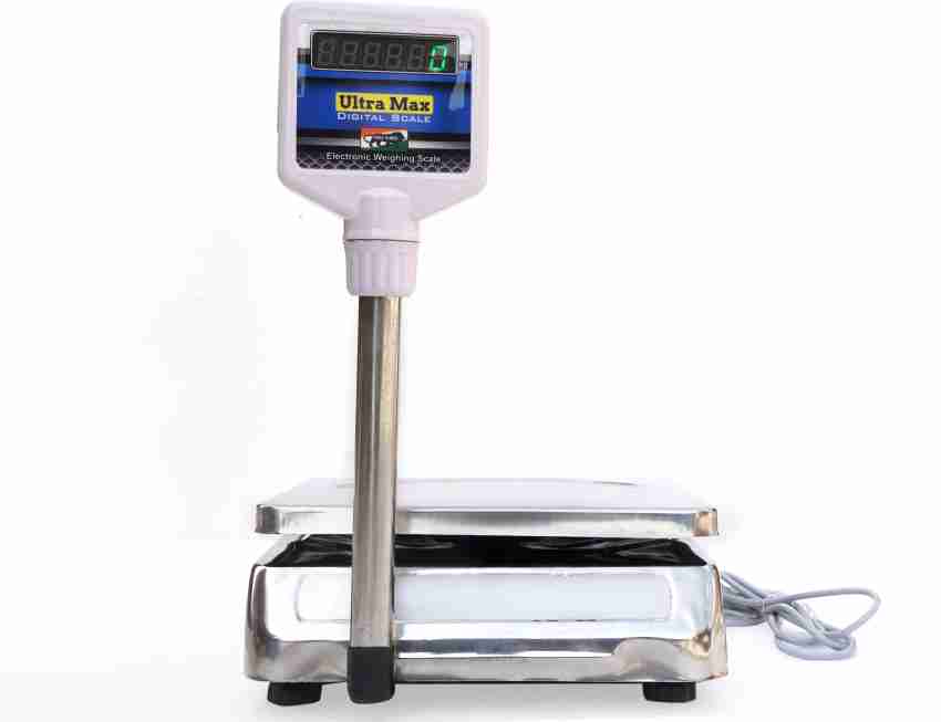 ULTRA MAX Steel Body Digital Weight Machine With Pole Display Digital Scale  30 KG Weighing Scale Price in India - Buy ULTRA MAX Steel Body Digital  Weight Machine With Pole Display Digital