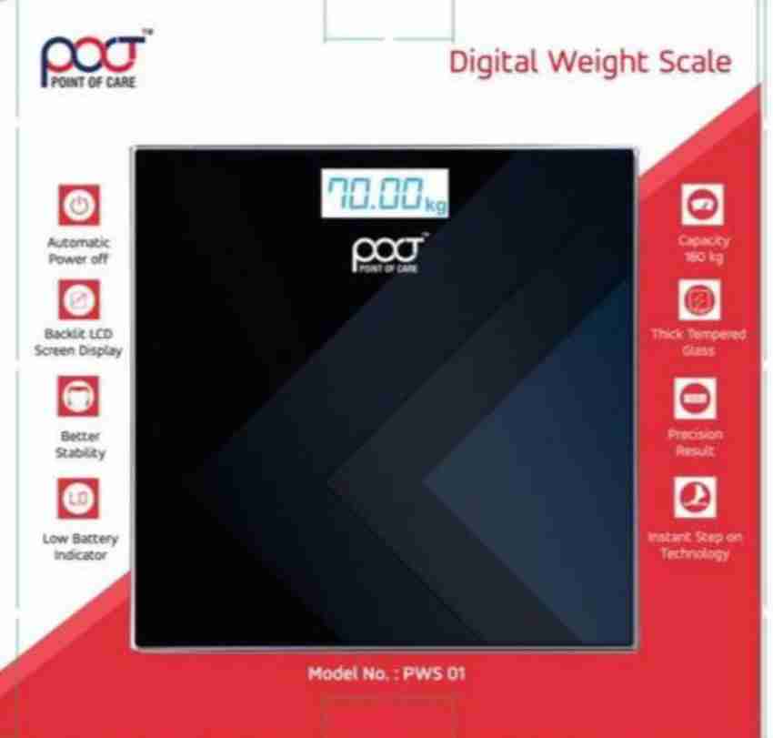 POCT Electronic Personal/Bathroom Digital Weighing Scale 1s