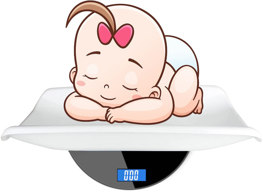 Baby on weight scale sales