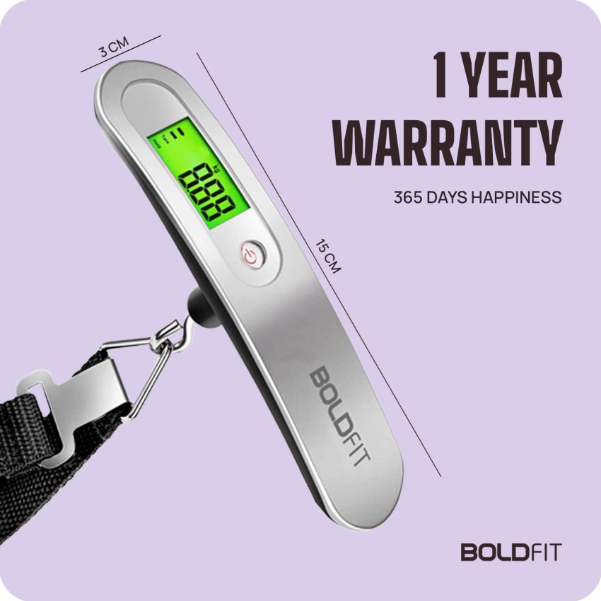 Boldfit Weight Machine For Luggage Weighing Scale Fr Upto 50 Kg With LCD  Display