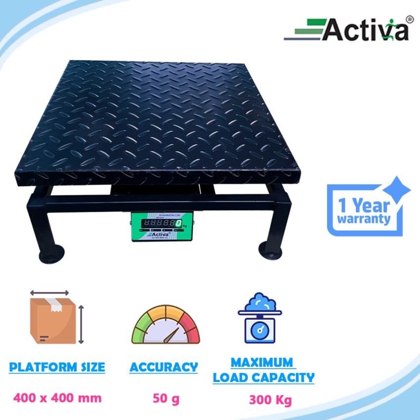 ACTIVA Digital Weighing Scale for Shop, 50 Kg Capacity weight