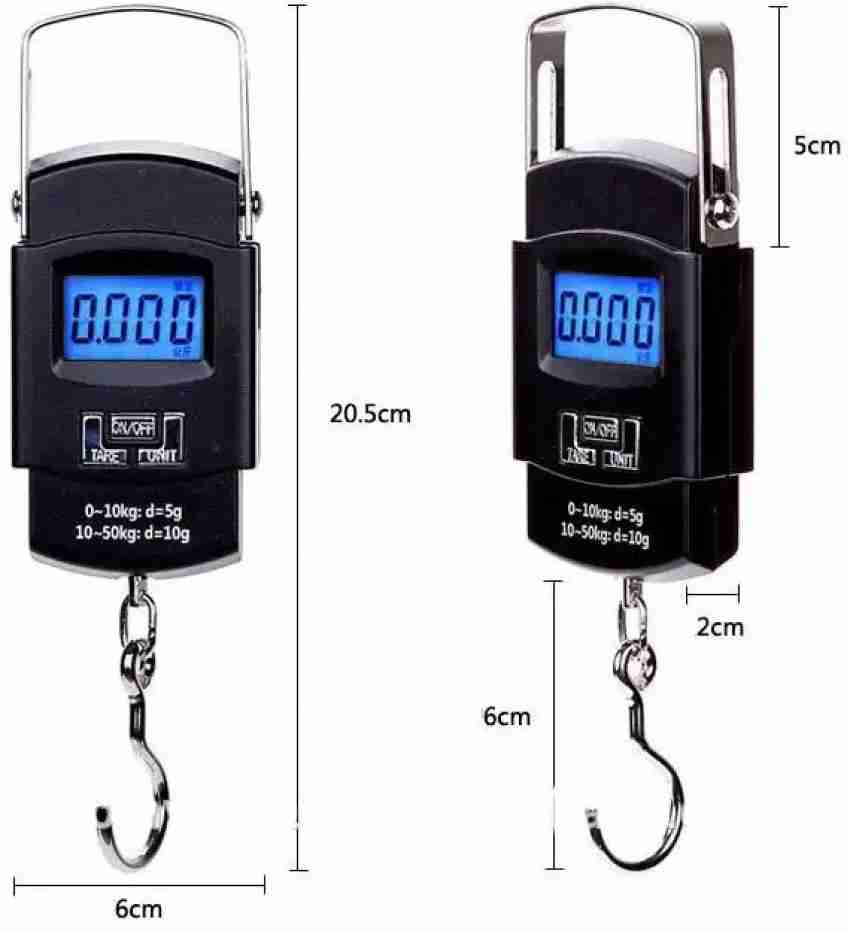 50kg Travel Luggage Scales Digital Fishing Weighing Scale With