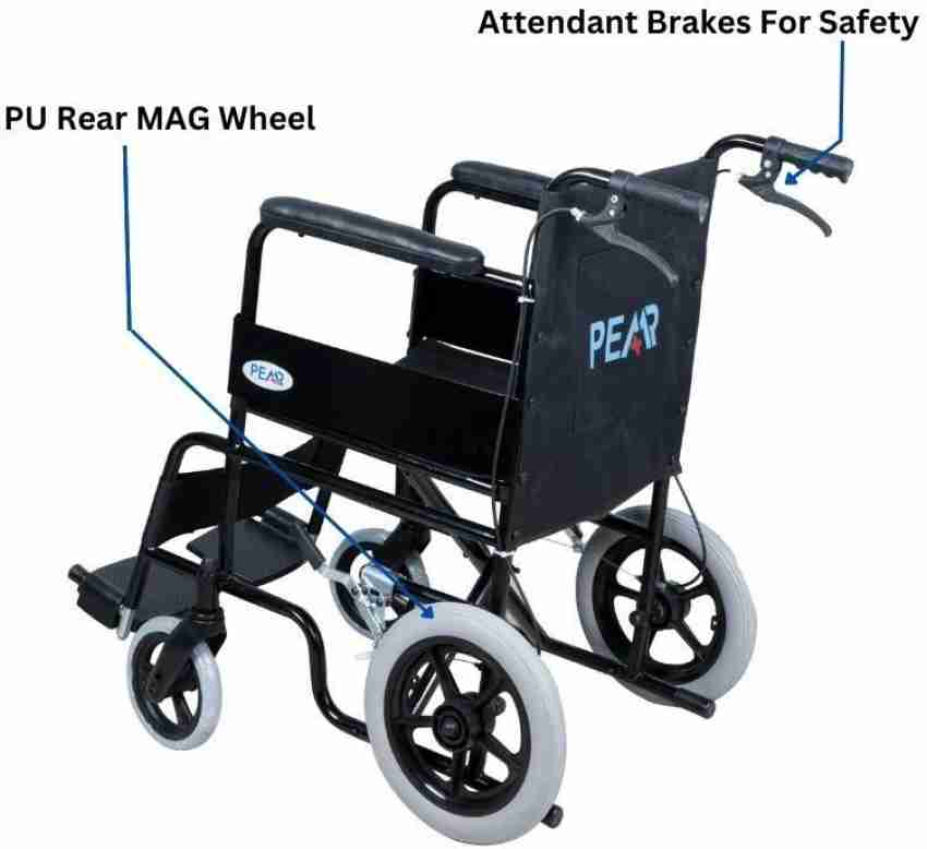 Buy Peaar Ezee Super 125kg Foldable Self Propelled Wheelchair with