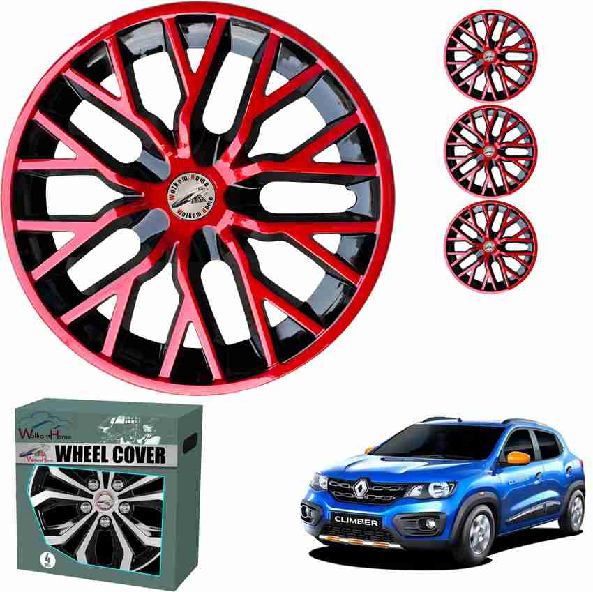 WolkomHome Wheel cap Hub Cap WheelCover Delta Red Black Car