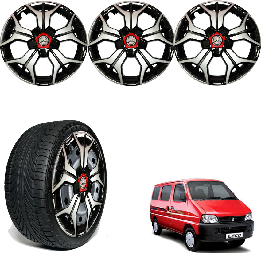 WolkomHome Car accessories Wheel cap Hub Cap 13 Inch Scherp Black