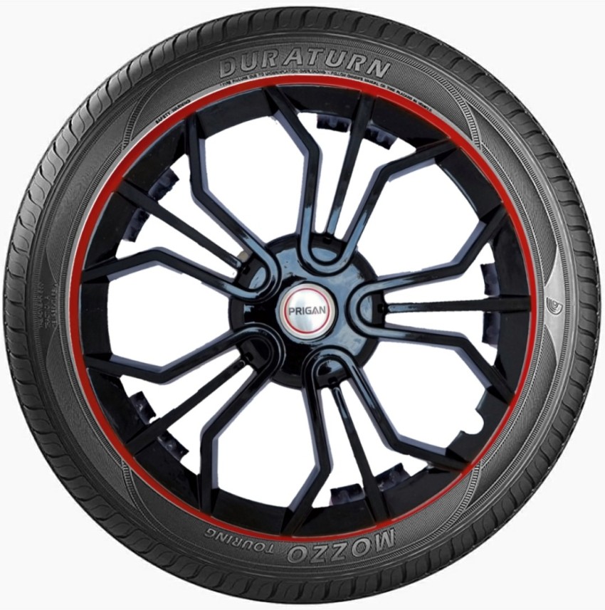 Buy PRIGAN Black Red 12 Inch Wheel Cover (Available in 12, 13, 14