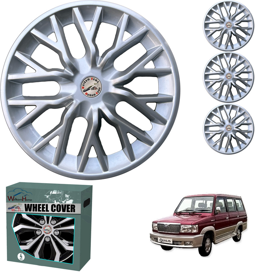 WolkomHome Car accessories Wheel cap Hub Cap 14 Inch Delta Silver