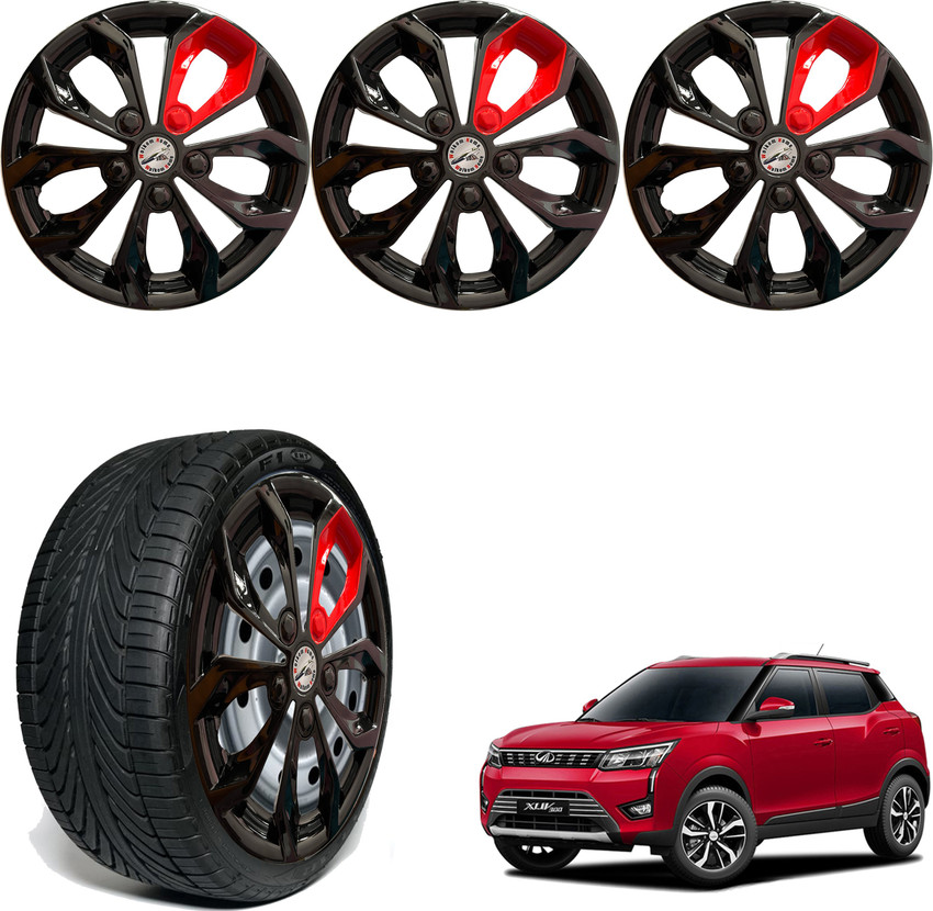 WolkomHome Car accessories Wheel cap Hub Cap 16 Inch FURRY BLACK