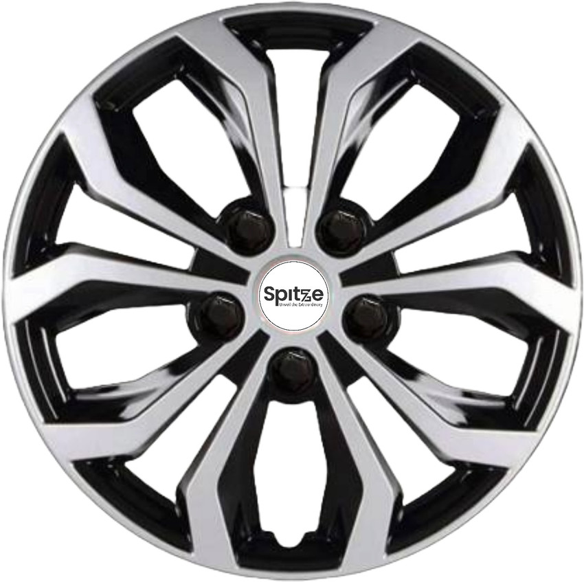 Black and silver sales wheel covers