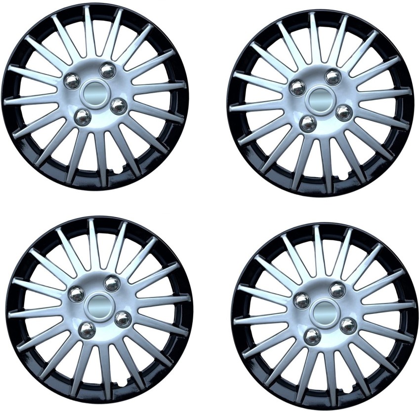 616 Replacement 15 Inches Metallic Silver Hubcaps 4pcs Set Hub Cap Wheel  Cover