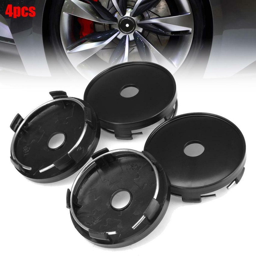 Calandis 4 Pieces 60mmx56mm Wheel Center Caps Wheel Hub Covers for