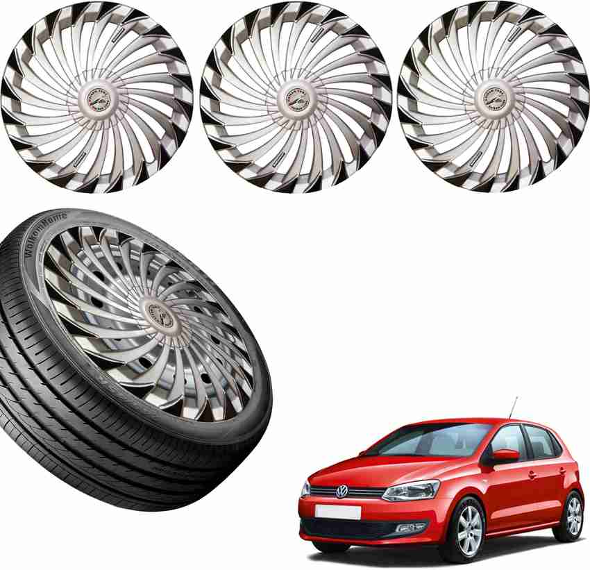 WolkomHome Car accessories Wheel cap Hub Cap Turbain Silver black