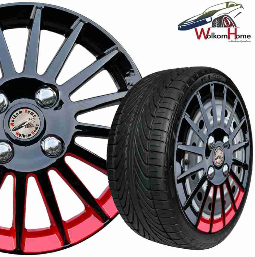 Acheter 4Pcs 68mm Car Wheel Hubcaps Chrome Plated Auto Rim Covers