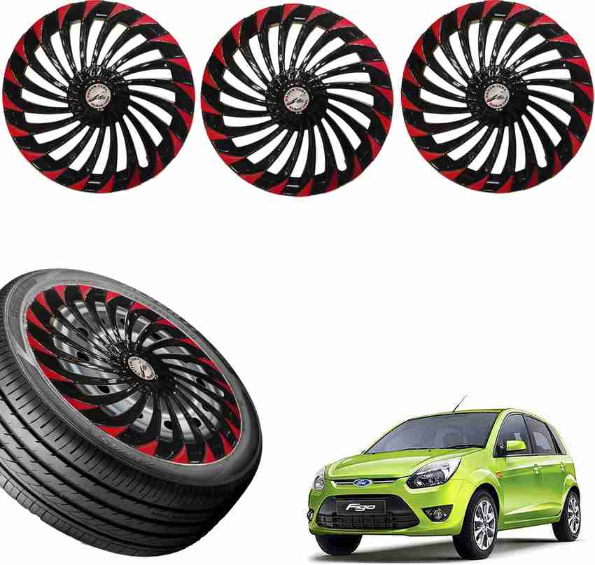 WolkomHome Car accessories Wheel cap Hub Cap Turbain Red Black 14