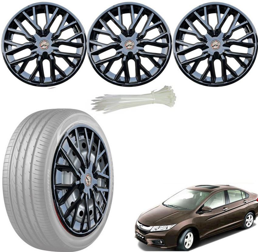 WolkomHome Wheel cap Hub Cap WheelCover Full Black Car