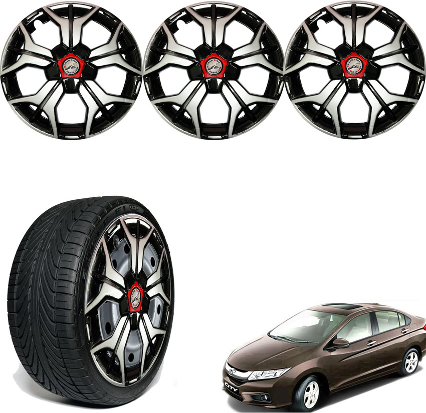 WolkomHome Car accessories Wheel cap Hub Cap 15 Inch Scherp Black