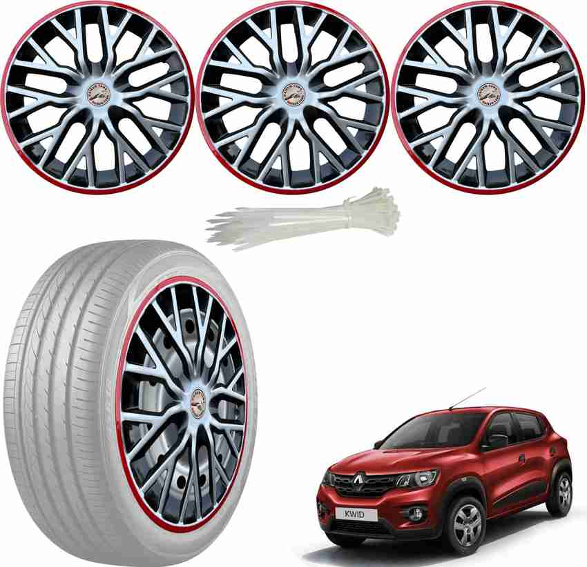 WolkomHome Wheel cap Hub Cap Silver Black Red Ring Car