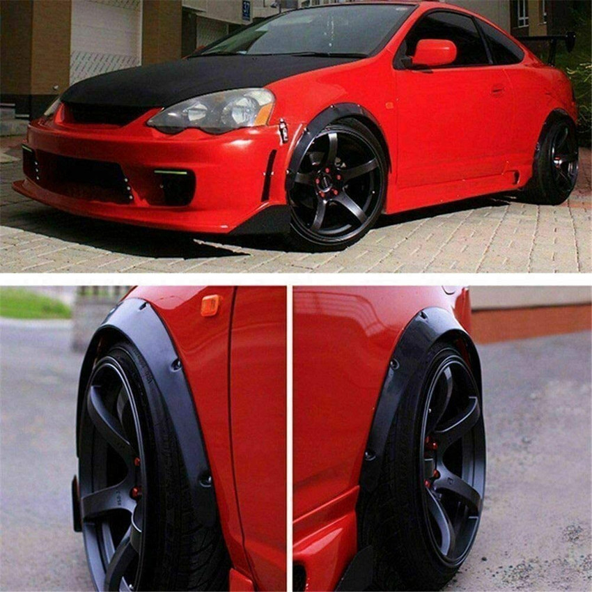 4PCs Universal Car Truck Wheel Fender Flares Cover Wide body Kit