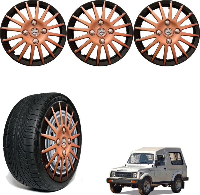 WolkomHome Car Wheel cap, Hub Cap 15 Inch Wheel Cover Multi Spike Black  Copper CCR177 Wheel Cover For Maruti Gypsy Price in India - Buy WolkomHome  Car Wheel cap, Hub Cap 15