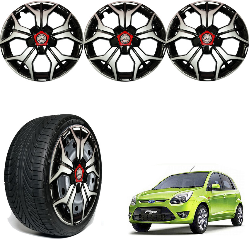 WolkomHome Car accessories Wheel cap Hub Cap 14 Inch Scherp Black
