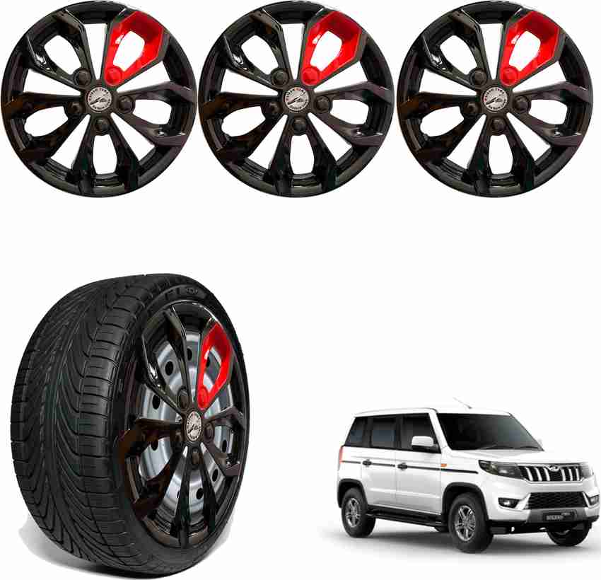 WolkomHome Car accessories Wheel cap Hub Cap 16 Inch FURRY BLACK