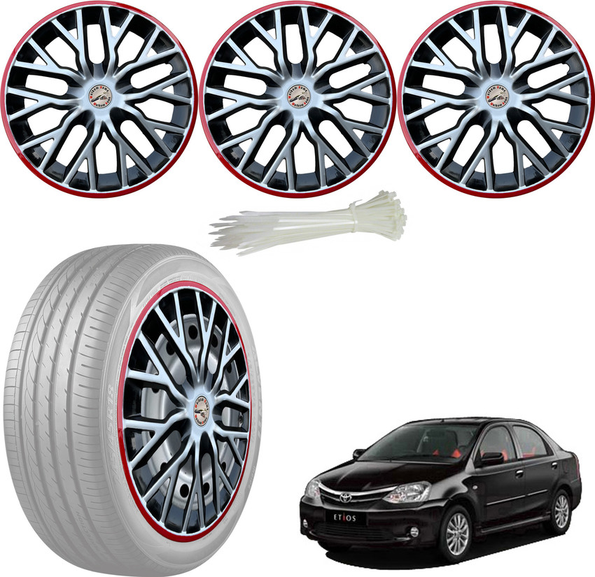 WolkomHome Wheel cap Hub Cap Silver Black Red Ring Car Accessories 14 Inch Wheel Cover For Toyota Etios Price in India Buy WolkomHome Wheel cap Hub Cap Silver Black Red Ring