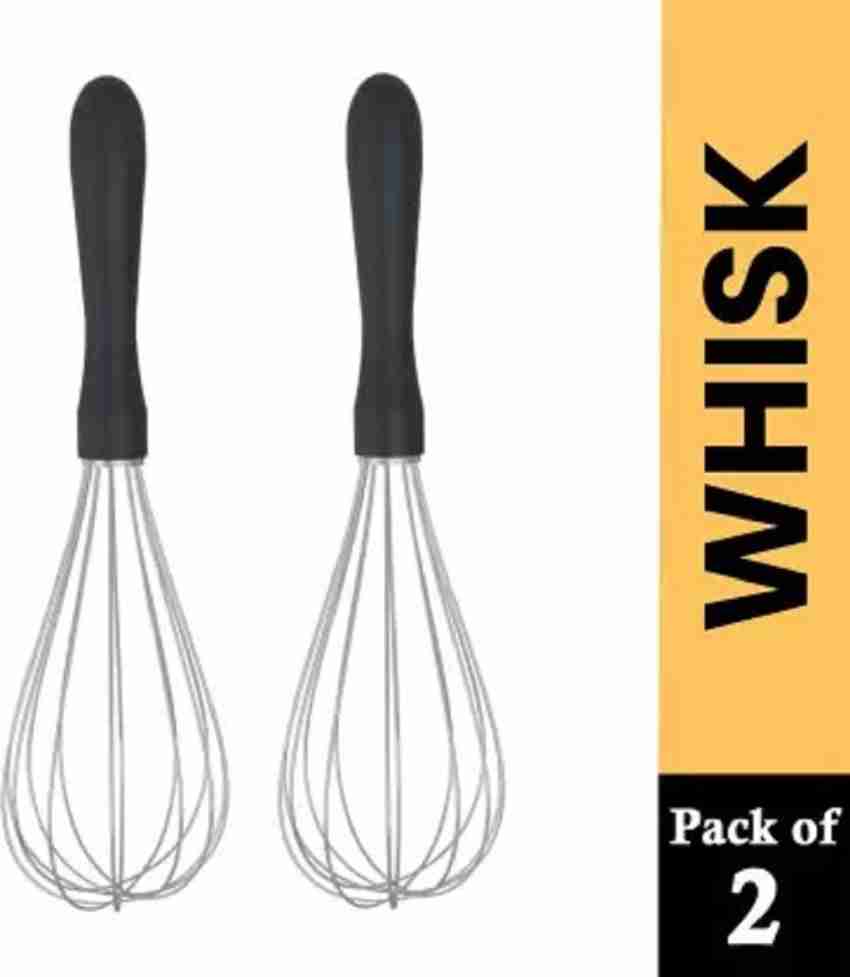 Black Collapsible Plastic Whisk