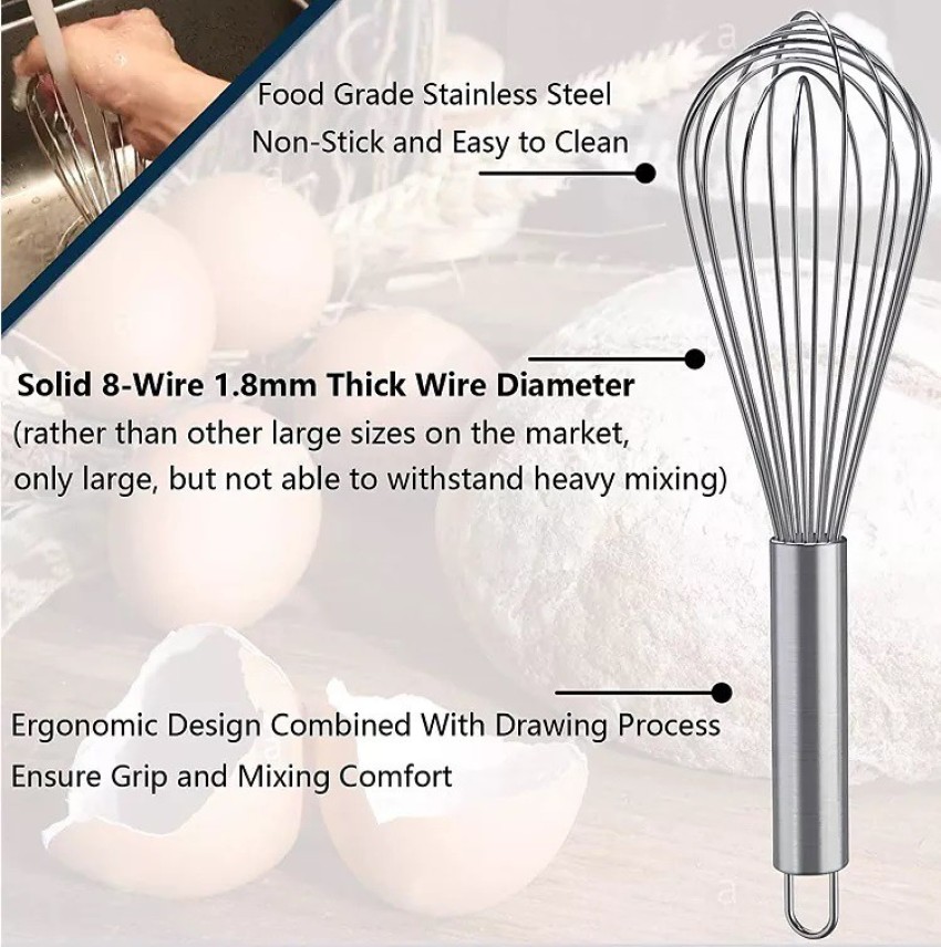 Manual Hand Mixer, Stainless Steel & Silicone Non-Stick Coating Hand Egg  Mixer, Rotary Manual Hand Whisk Egg Beater Stainless Steel Mixer Kitchen  Tools 